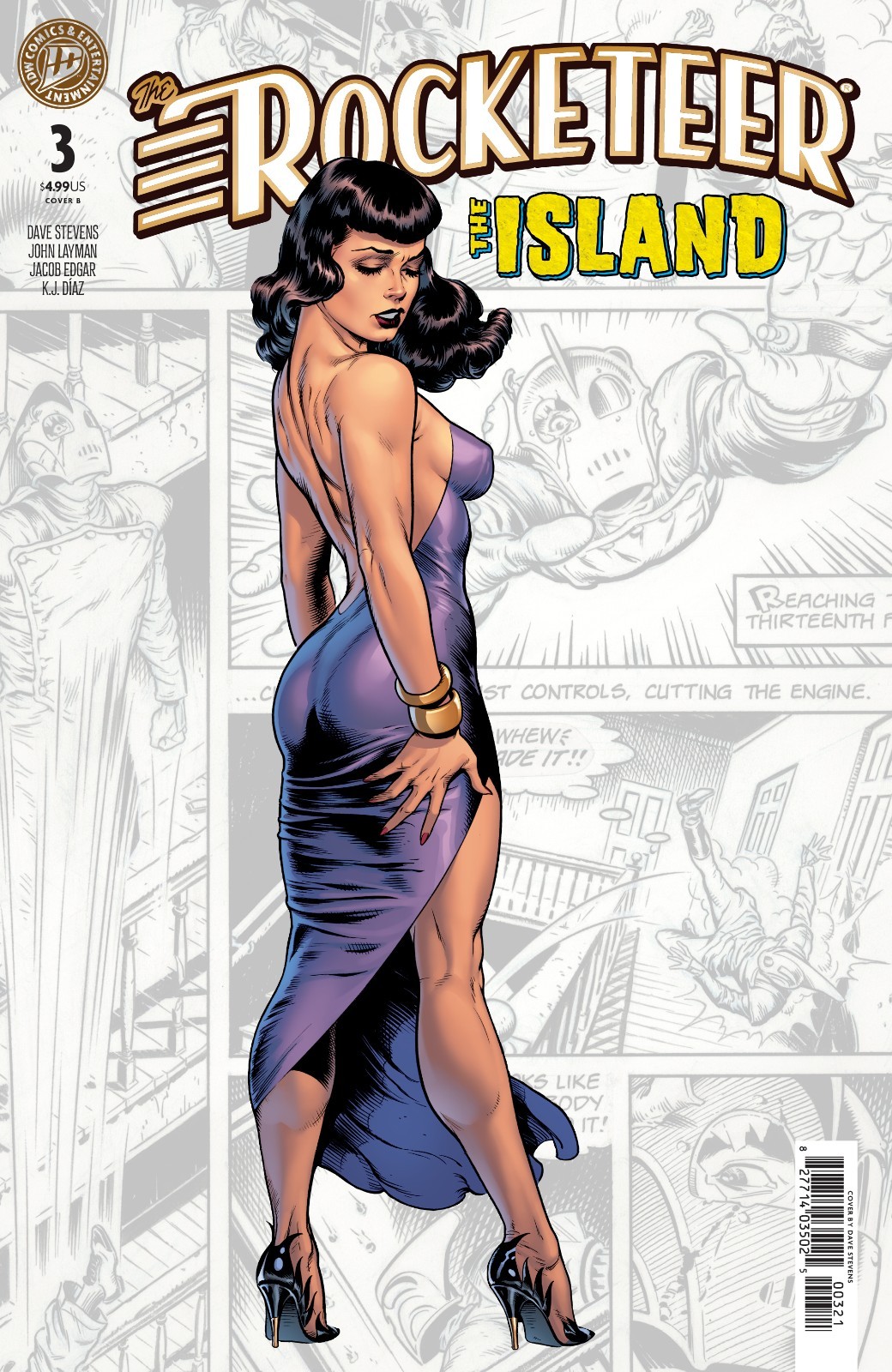 The Rocketeer: The Island #3 Variant B Dave Stevens