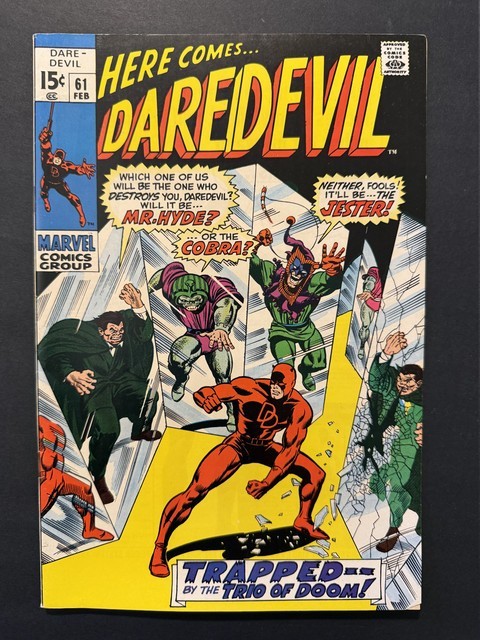 Daredevil #61 1970 Roy Thomas Story Foggy Nelson Karen Page Marvel VF- 7.5