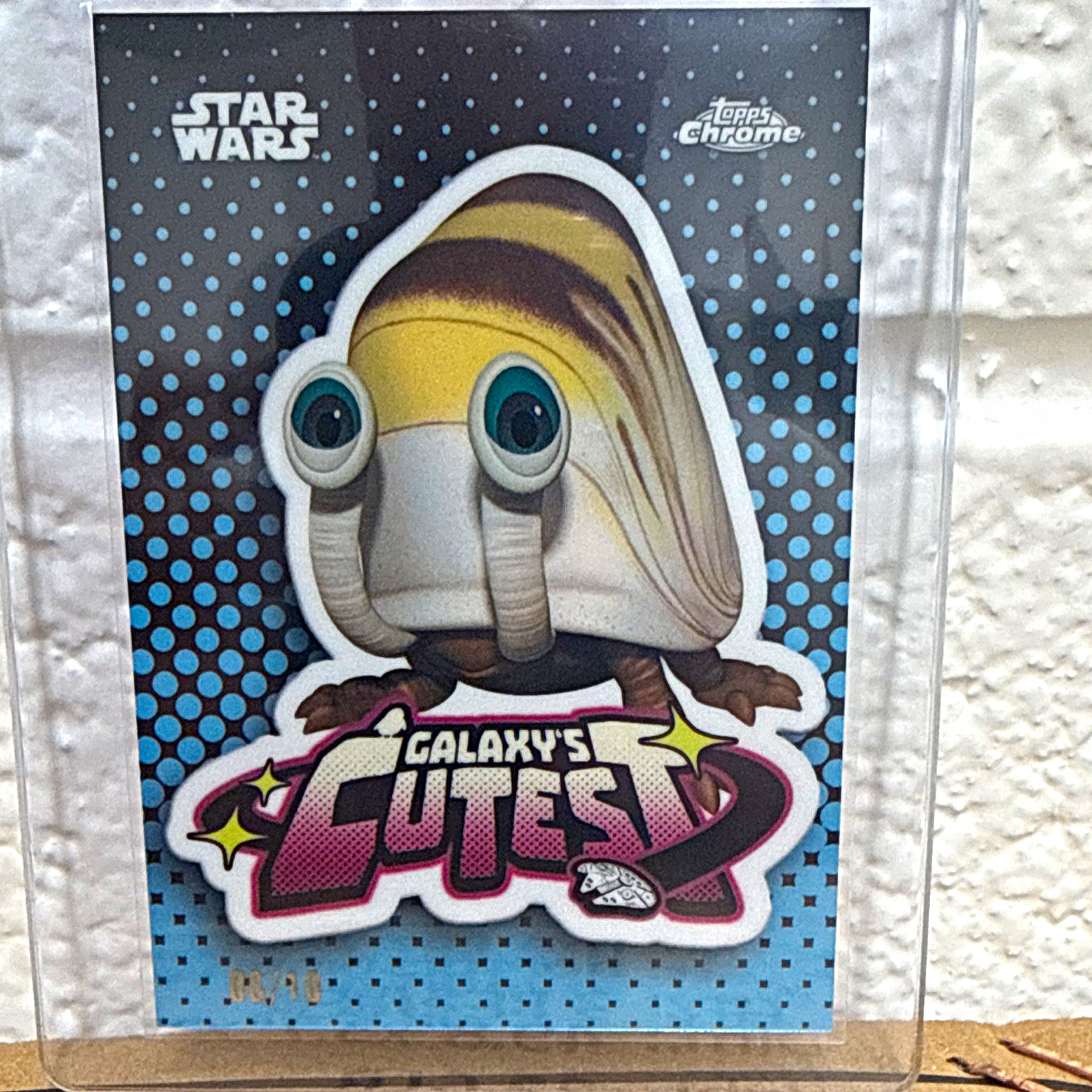 2026 Topps Chrome Star Wars Galaxy\'s Cutest Dokma QT-3 Gold 06/10