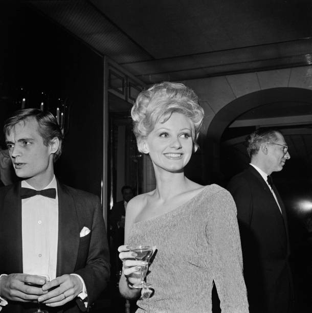 British actor David McCallum his wife British actress Jill Ireland- Old Photo