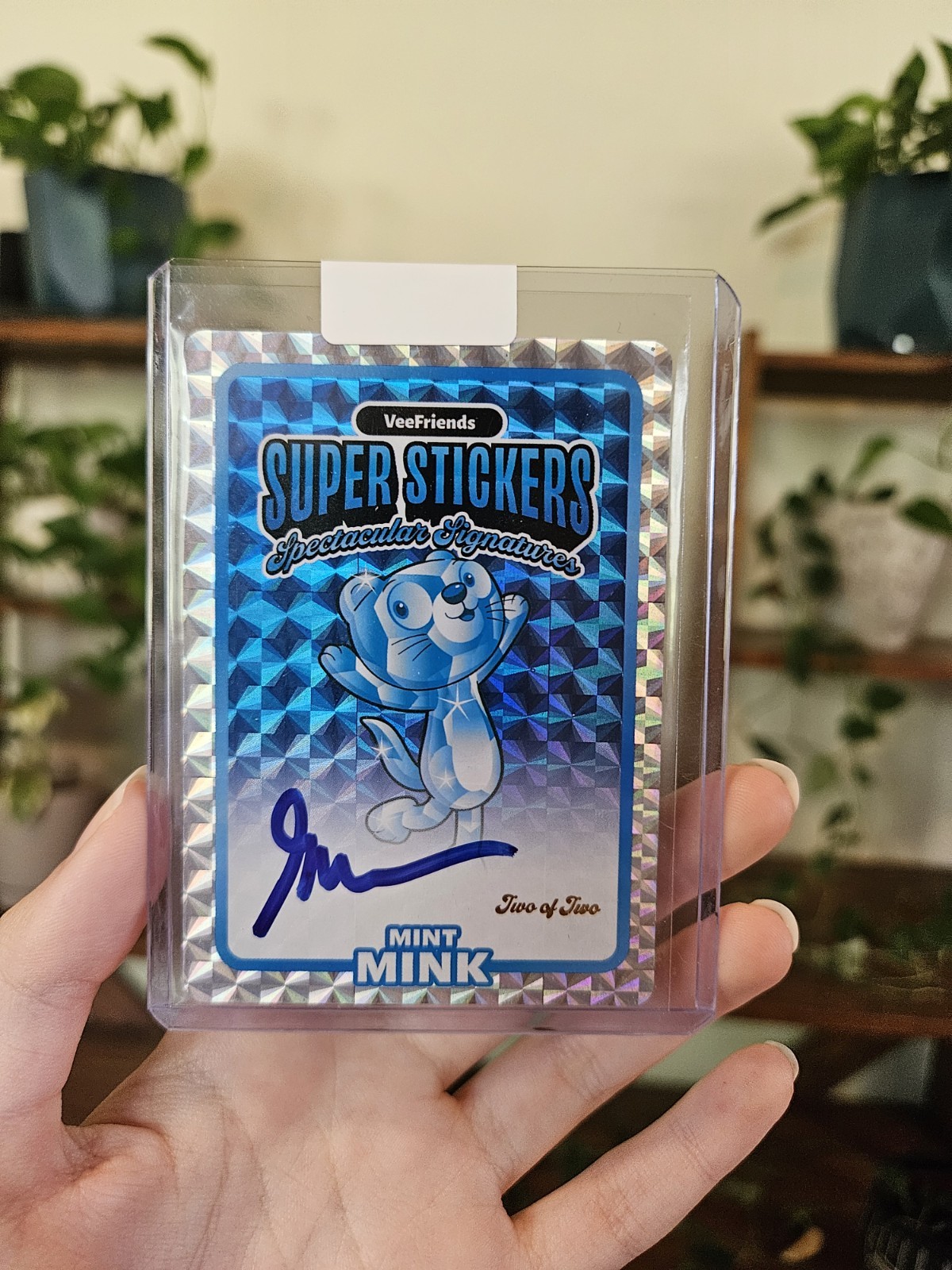 2025 VeeFriends Super Stickers Spectacular Signatures Mint Mink Two Of Two