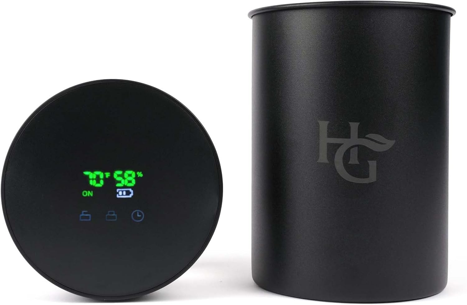 Herb Guard Auto-Cure Smart Jar and Vacuum Seal Curing Jar with Built In H
