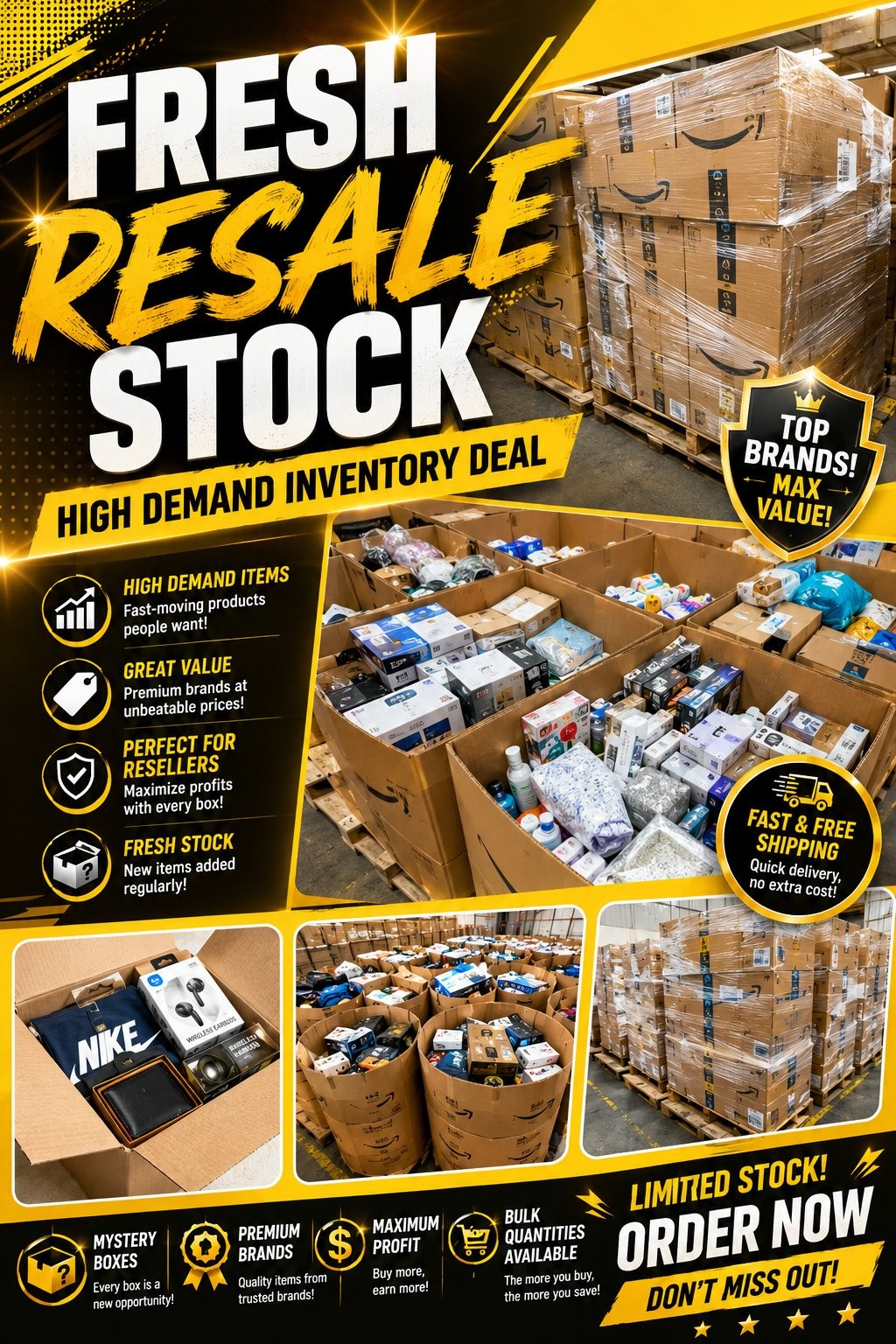 reseller box clearance mixed general merchandise retail shelf pulls lot