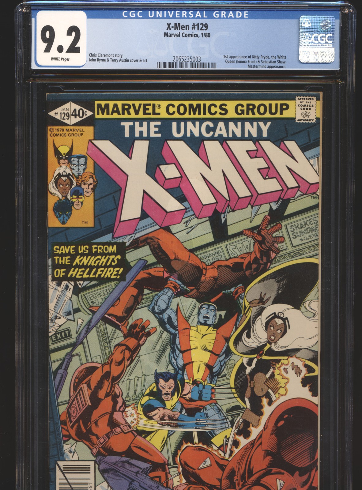 X-Men #129 CGC 9.2 White Pages 1st Appearance of Kitty Pryde
