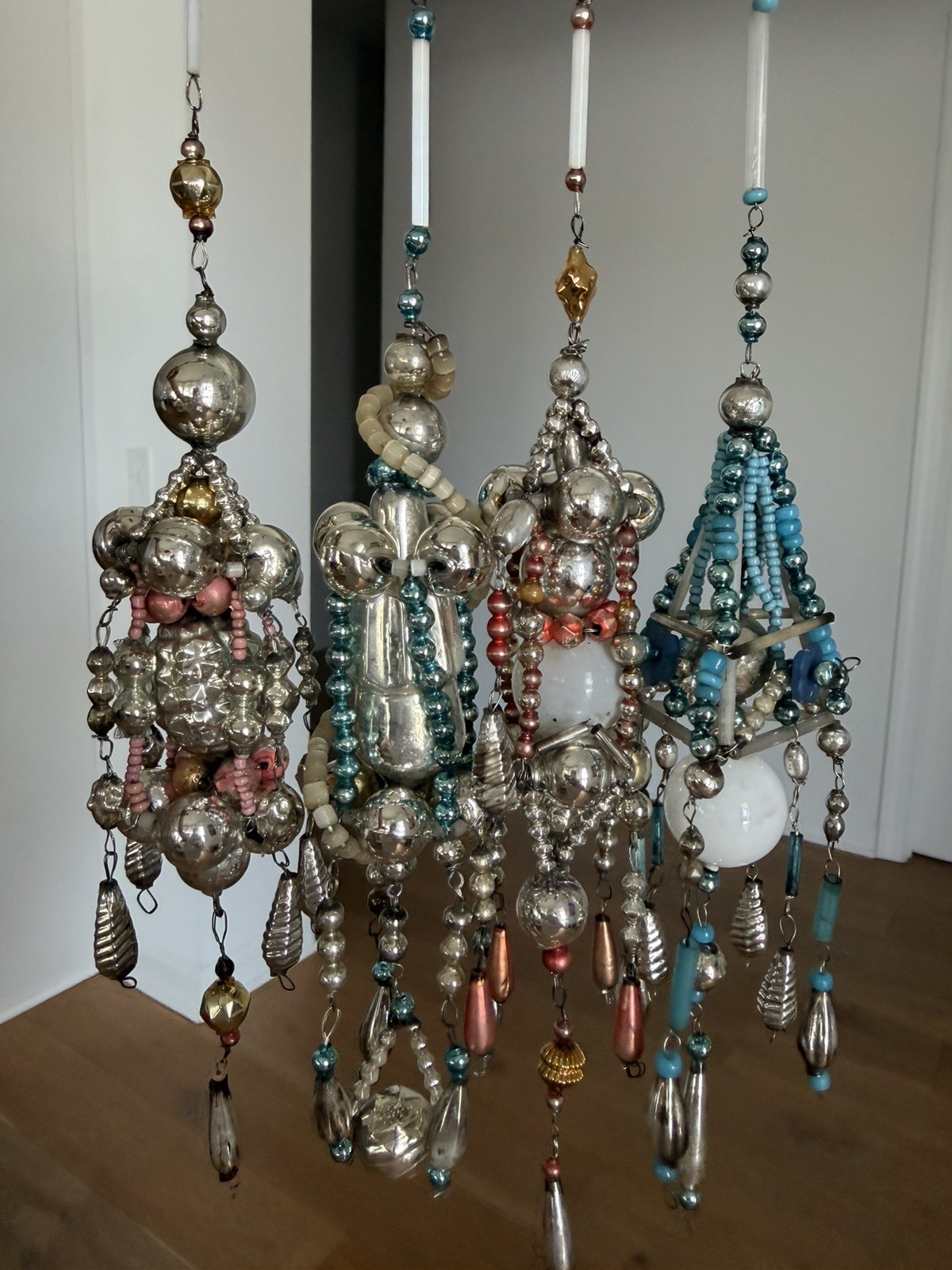 Rare Vintage Gablonz Christmas Ornaments . Price Is for each ornament 