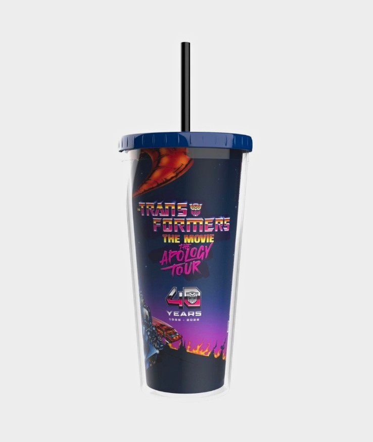 Transformers: The Movie Apology Tour Tumbler Cup With Straw. Last One