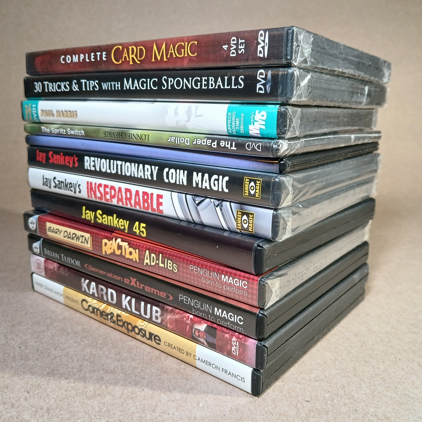 Magic DVD Lot of 12 Jay Sankey Eddy Ray Gerry Griffin *Most Are New & Sealed Magic DVD Lot of 12 Jay Sankey Eddy Ray Gerry Griffin *Most Are New & Sealed