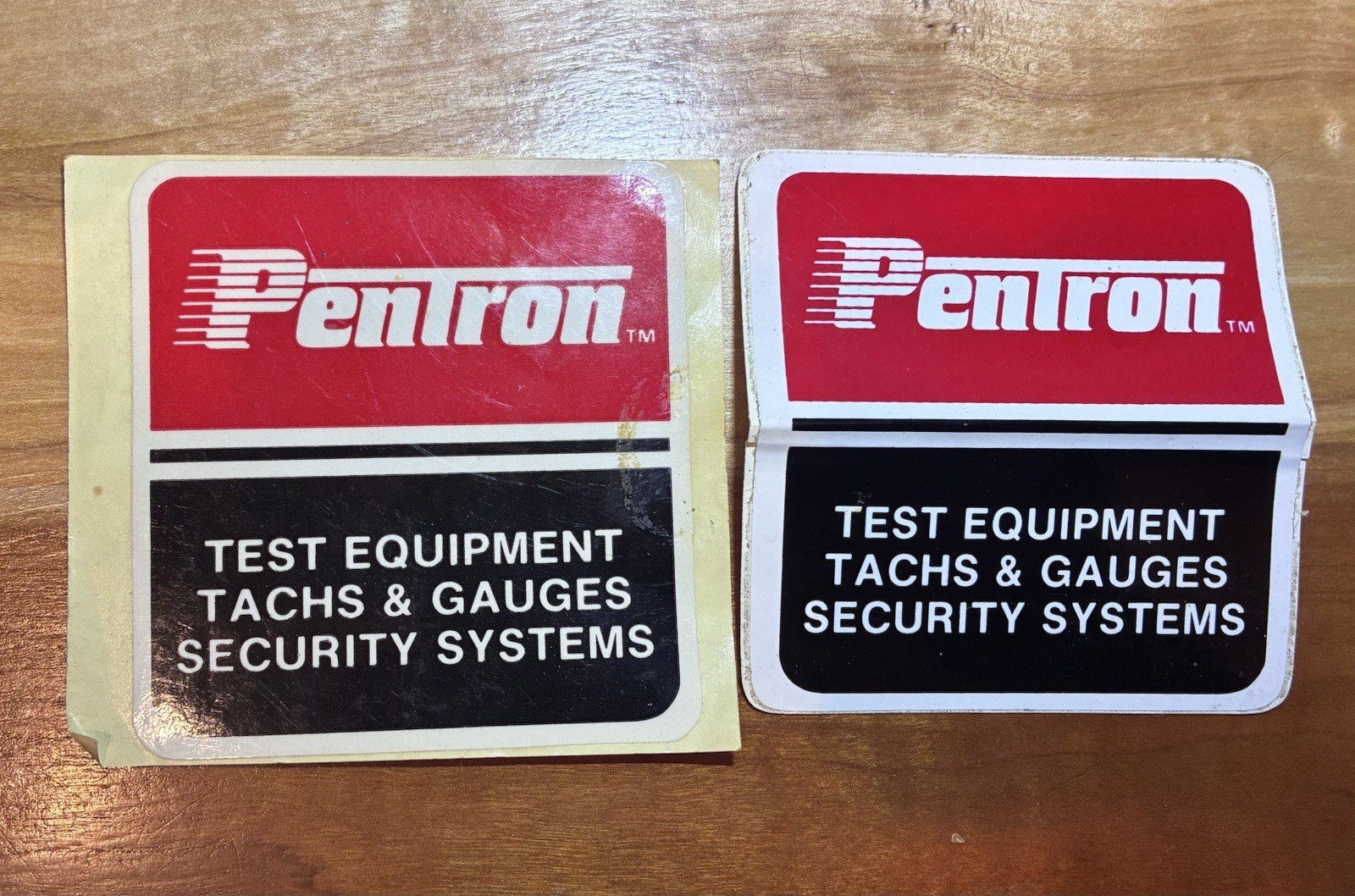 Pentron Test Equipment Tachs & Gauges Original 80's Racing Decal/Sticker Vintage