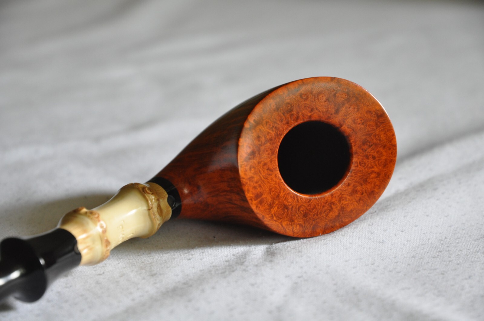 Skovgaard Lasse - Bent Dublin Bamboo Pipe Unsmoked - New