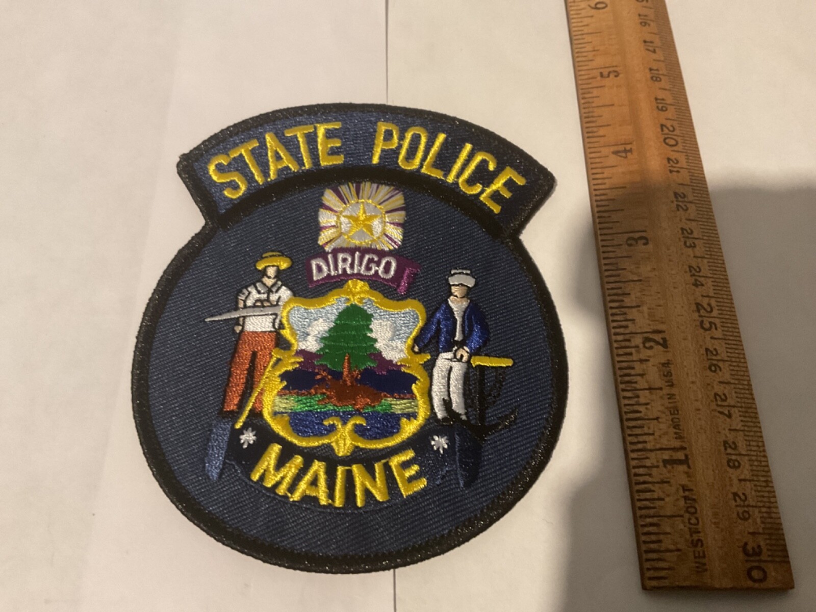 Maine State Police  collectable Patch Full Size and New Comes with Tracking