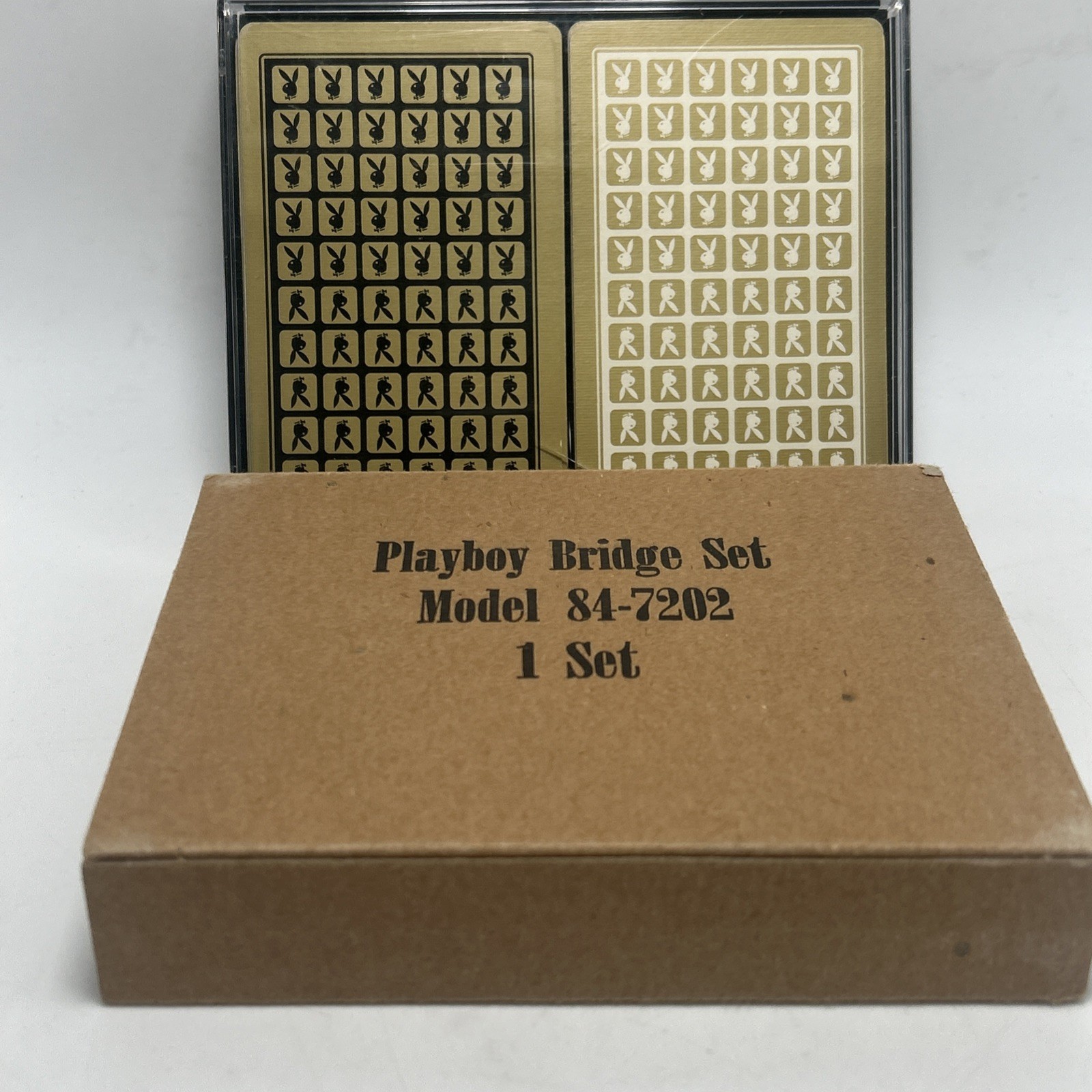 Vintage Playboy Bridge Set, Model 84-7202 Two Decks