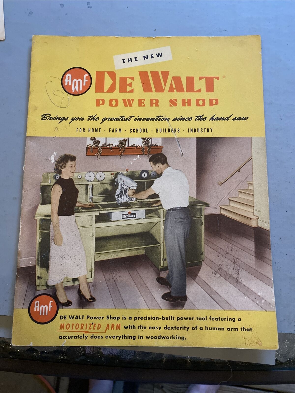 Vintage  “ the new Dewalt power shop” booklet from the 50s