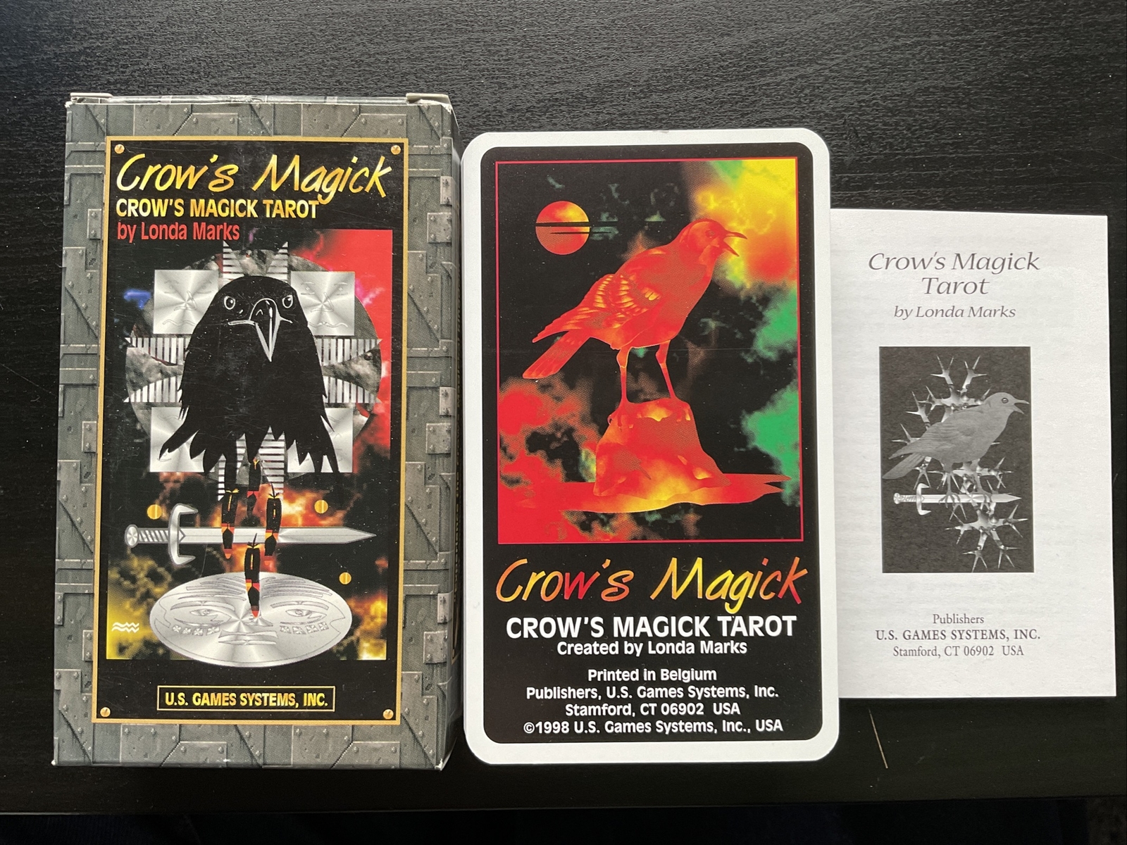 Crows Magick Tarot by Londa Marka - VERY RARE - printed in Belgium