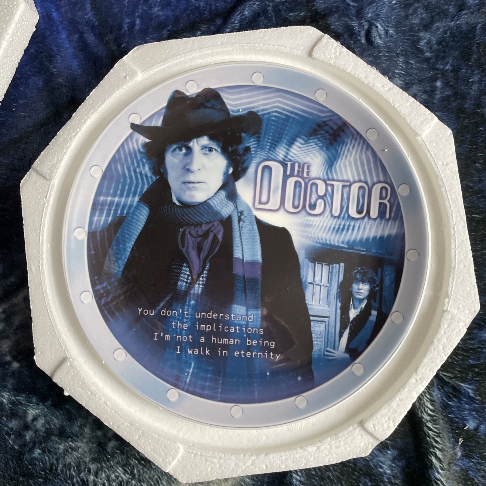 Doctor Who 4th Doctor Tom Baker Collector Plate Limited Edition w/COA 725 / 2000