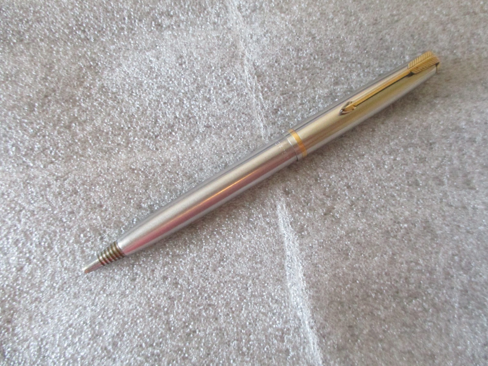 RARE PARKER 51 AEROMETRIC REPEATER PENCIL 0.9mm STAINLESS/GOLD FILL - STAMPED 53