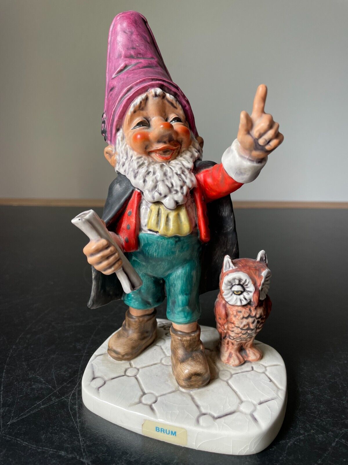 Vintage Goebel 70s Co-Boy Gnome fantasy BRUM Lawyer Owl Well 512 mid century MCM