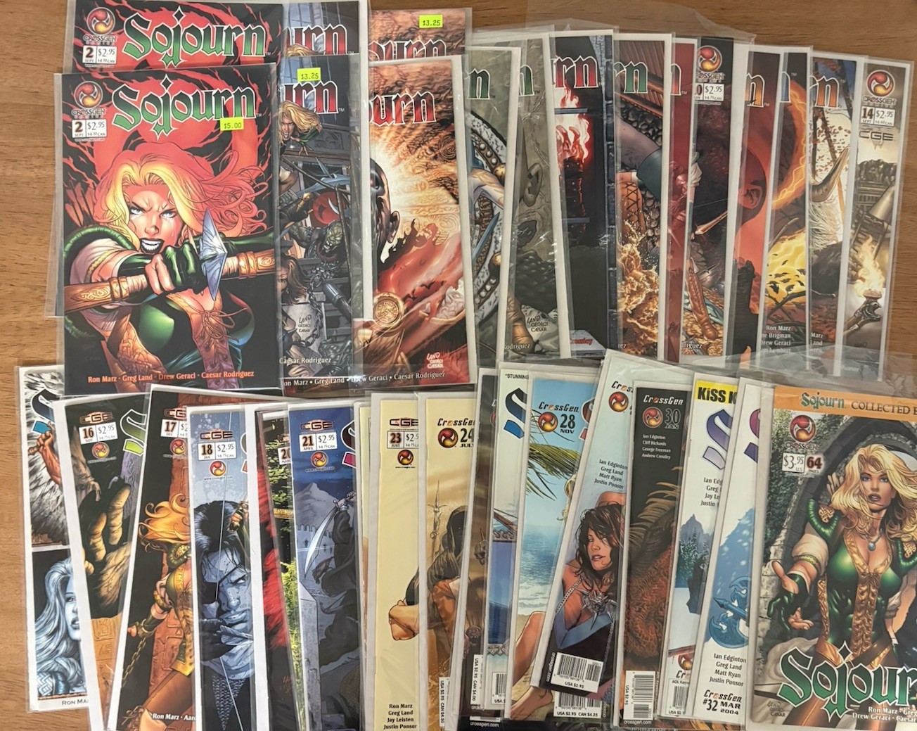 Sojourn #2-32 & 64 (Crossgen Comics, 2001) Greg Land Lot Of 36 With Doubles NM Sojourn #2-32 & 64 (Crossgen Comics, 2001) Greg Land Lot Of 36 With Doubles NM