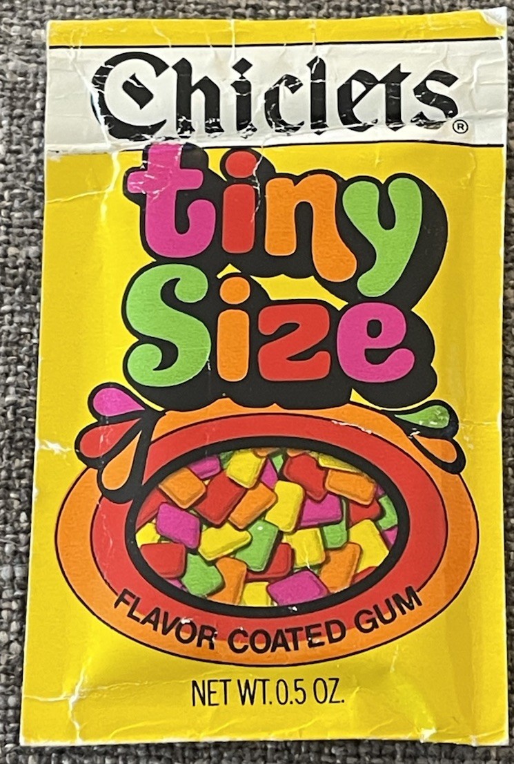 Vintage 1980’s TINY SIZE CHICLETS  Sealed Pack  New Old Stock