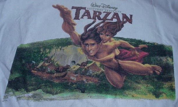 Disney TARZAN Movie Vintage Shirt Tarzan Jane