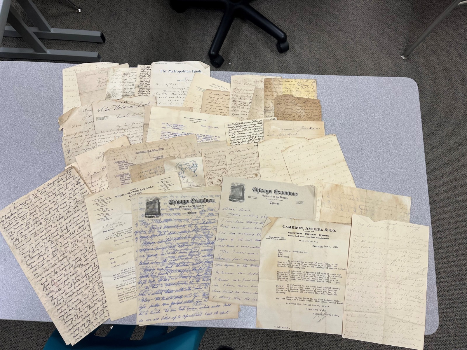 Vtg 1890s-1920s Ephemera Chicago Examiner Letters Lima OH Mining World Series