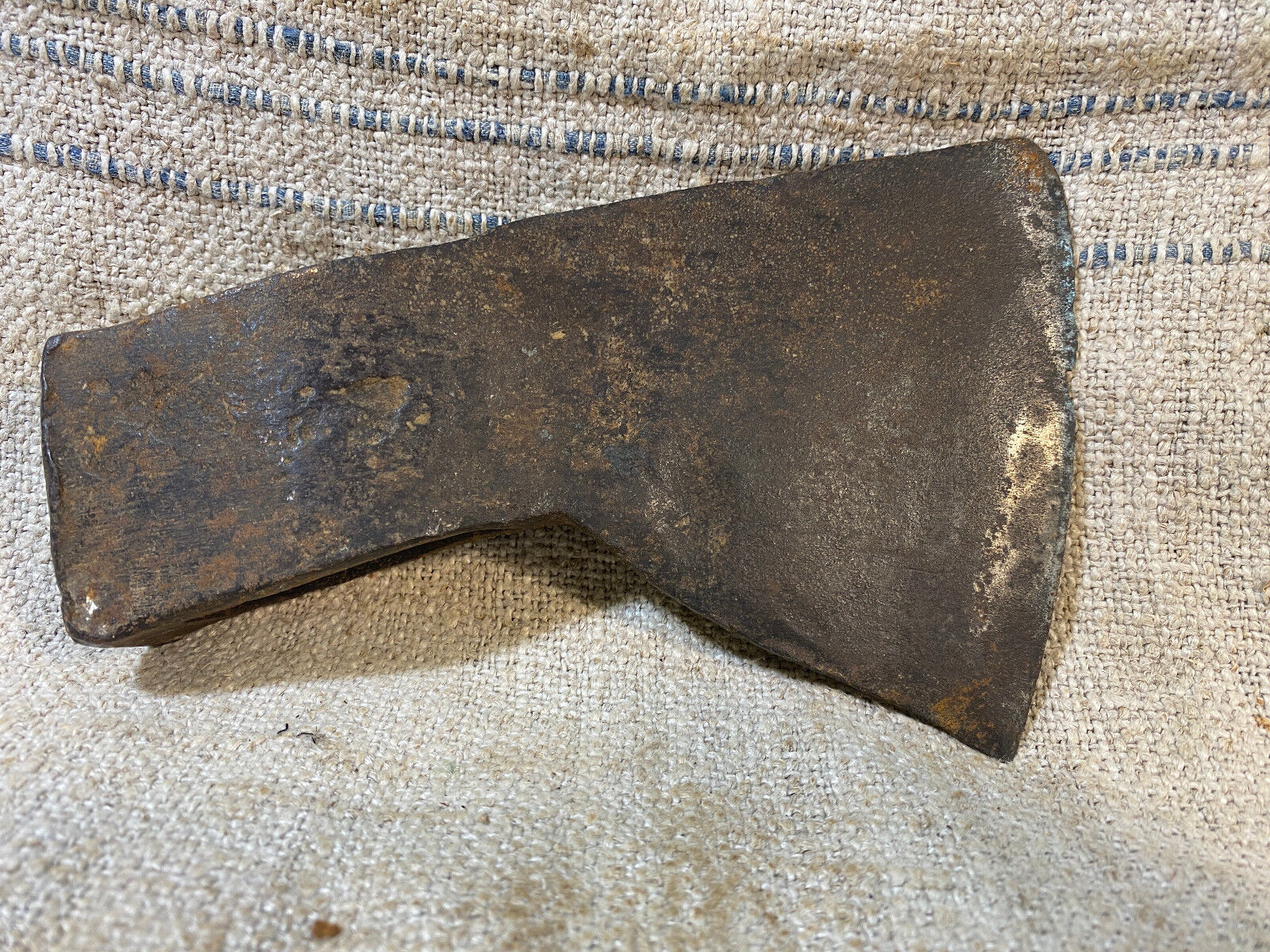Vintage forged ax head without handle made in Slovakia