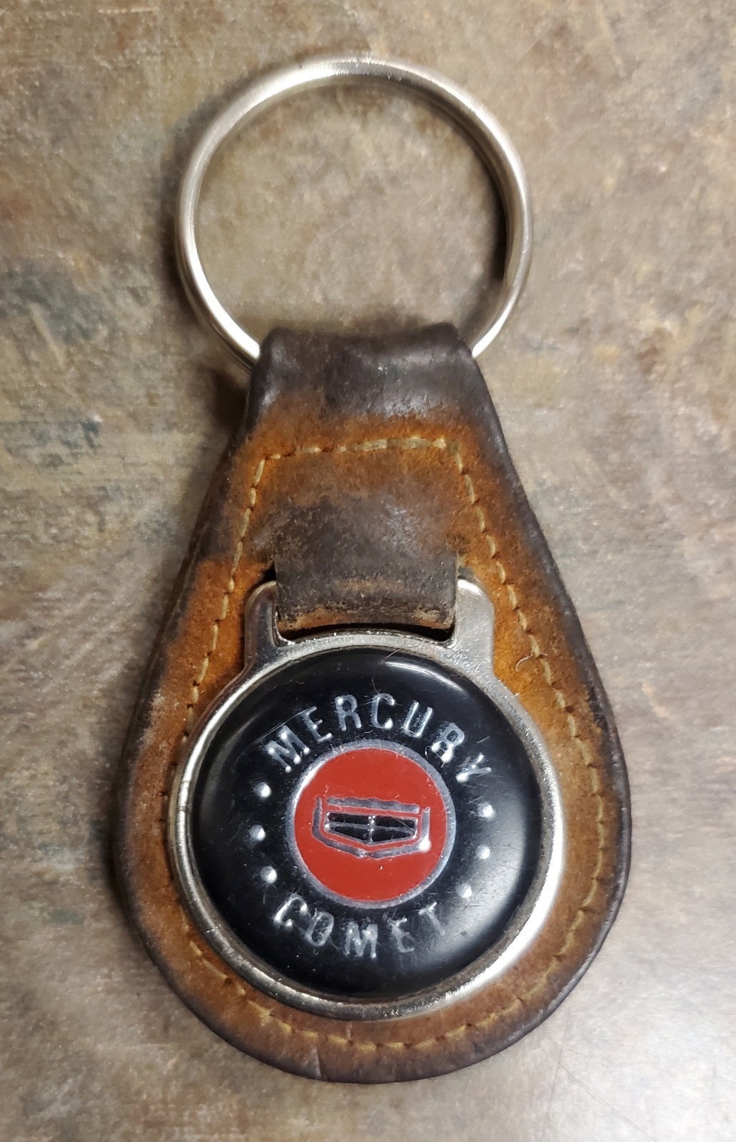 Vintage Original Mercury Comet GM Keychain Key Ring