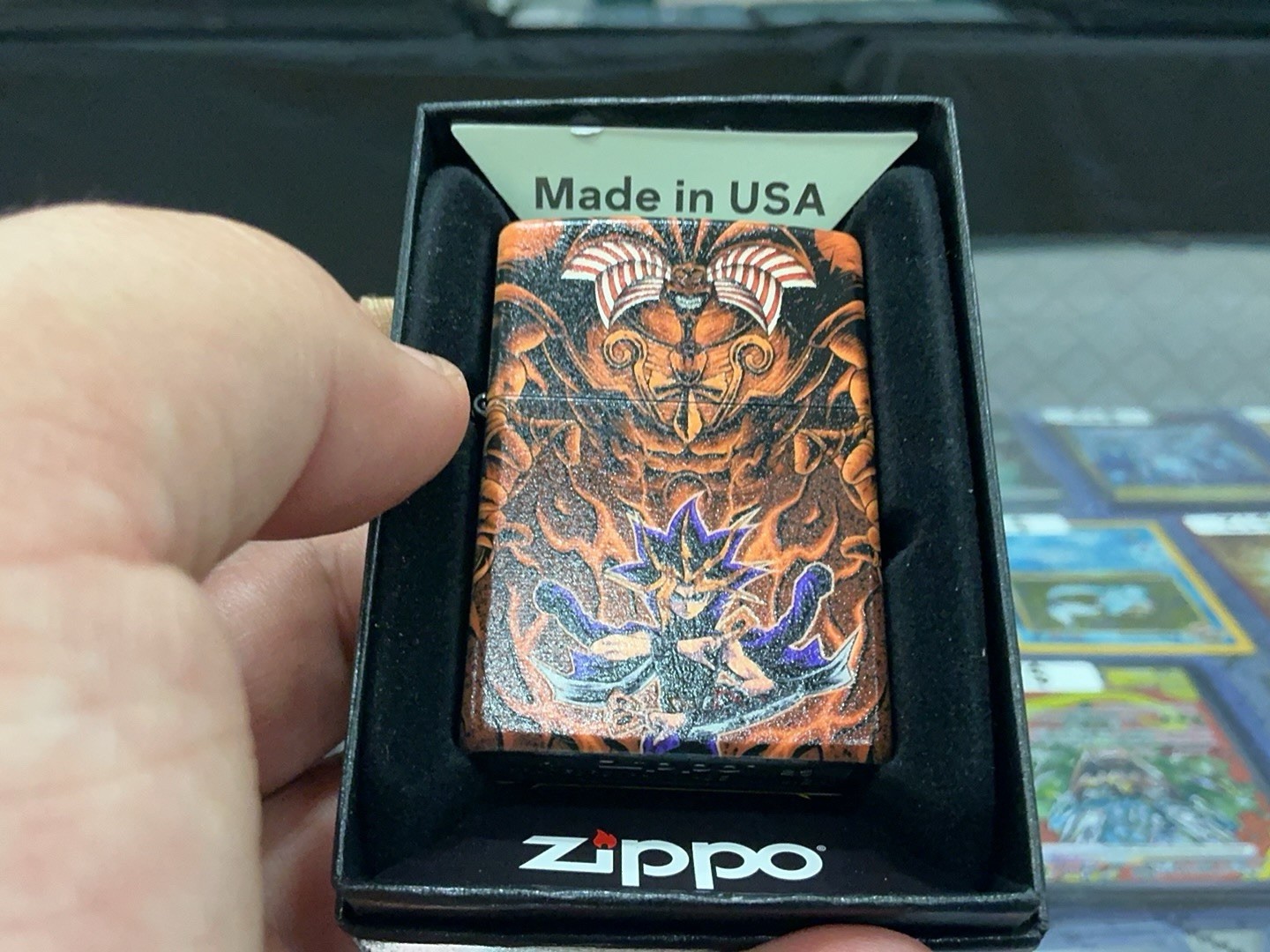 Zippo Lighter Matt Black YuGiOh & Exodia Zippo Lighter Matt Black YuGiOh & Exodia