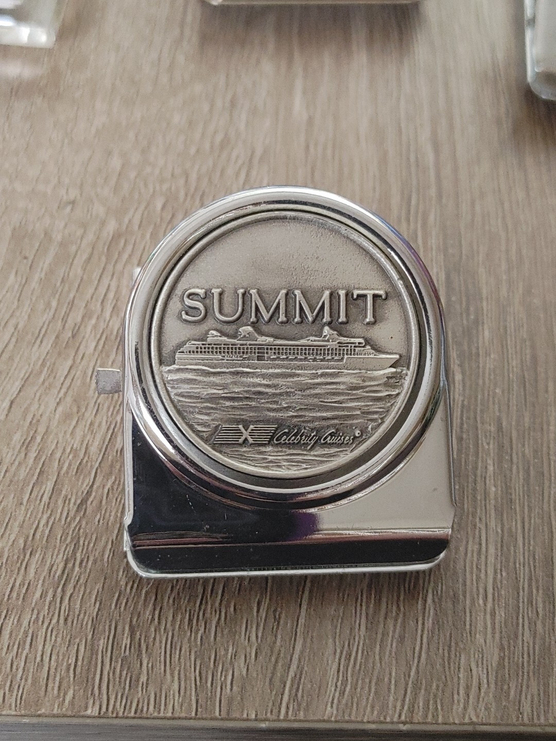 Vintage Summit Cruise Line Metal Magnet Clip Rare