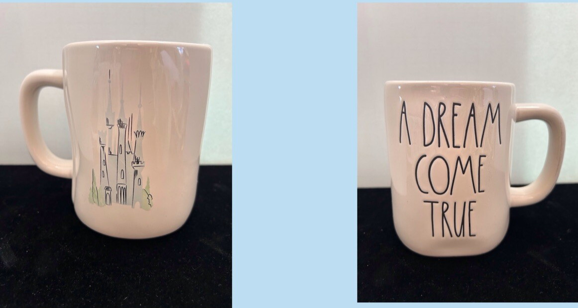 Disney Rae Dunn 2 Sided Cinderella Castle Mug *NEW*