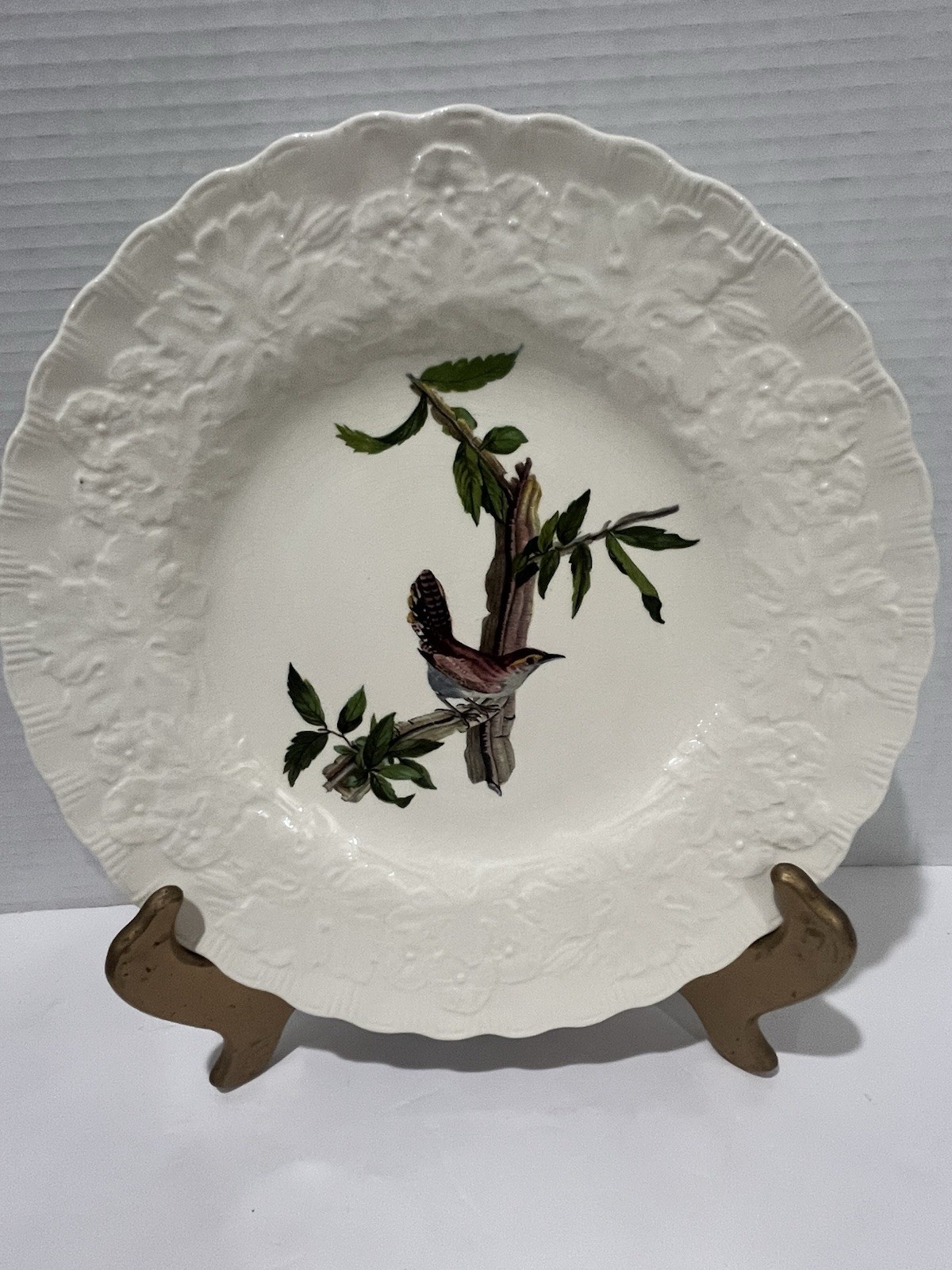 ALFRED MEAKIN England Bewick\'s Wren Audobon\'s Birds of America Decor Plate