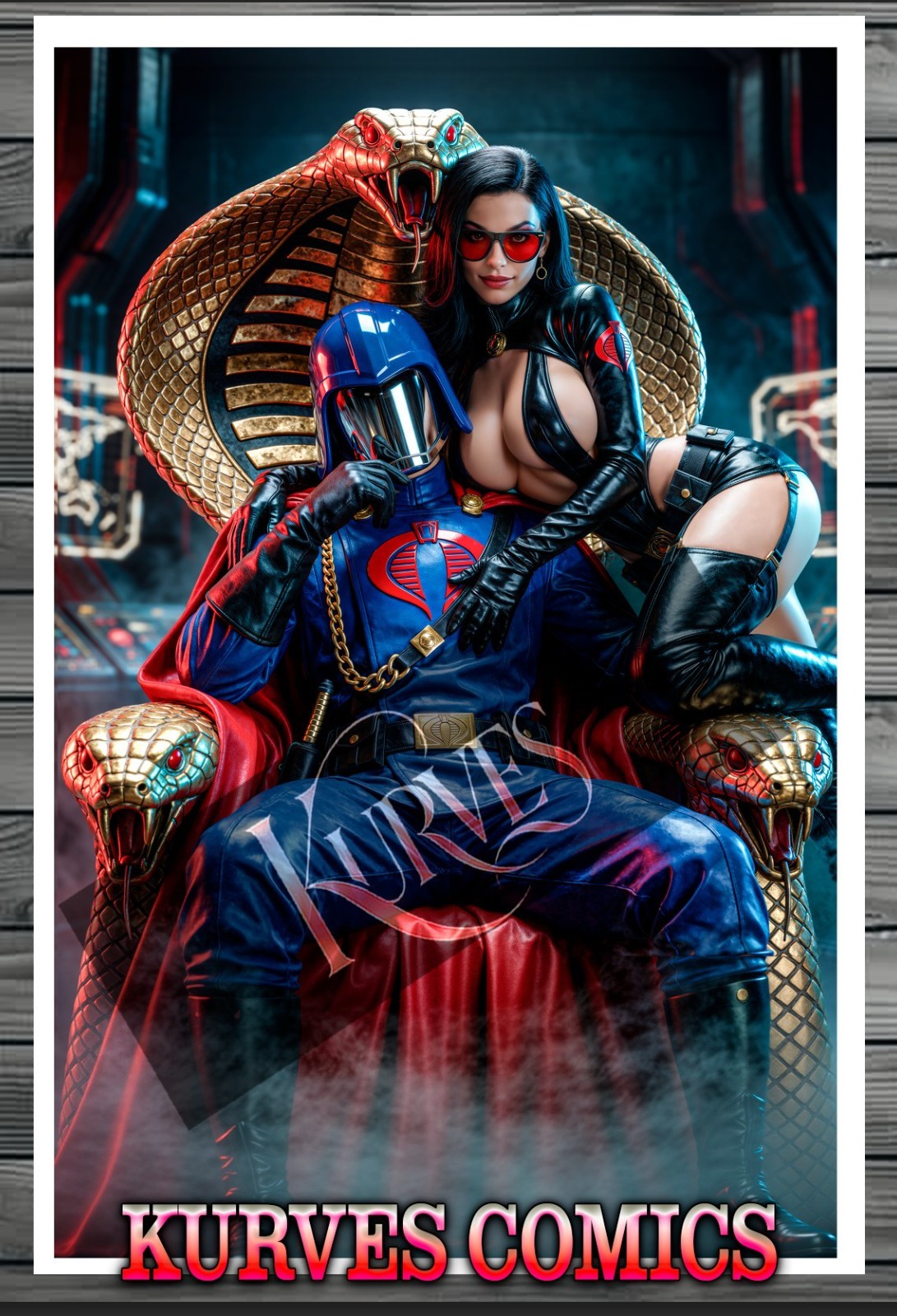 BARONESS & COBRA COMMANDER | NT OR NICE  | SINGLE COVER PRINT | KURVES COMICS