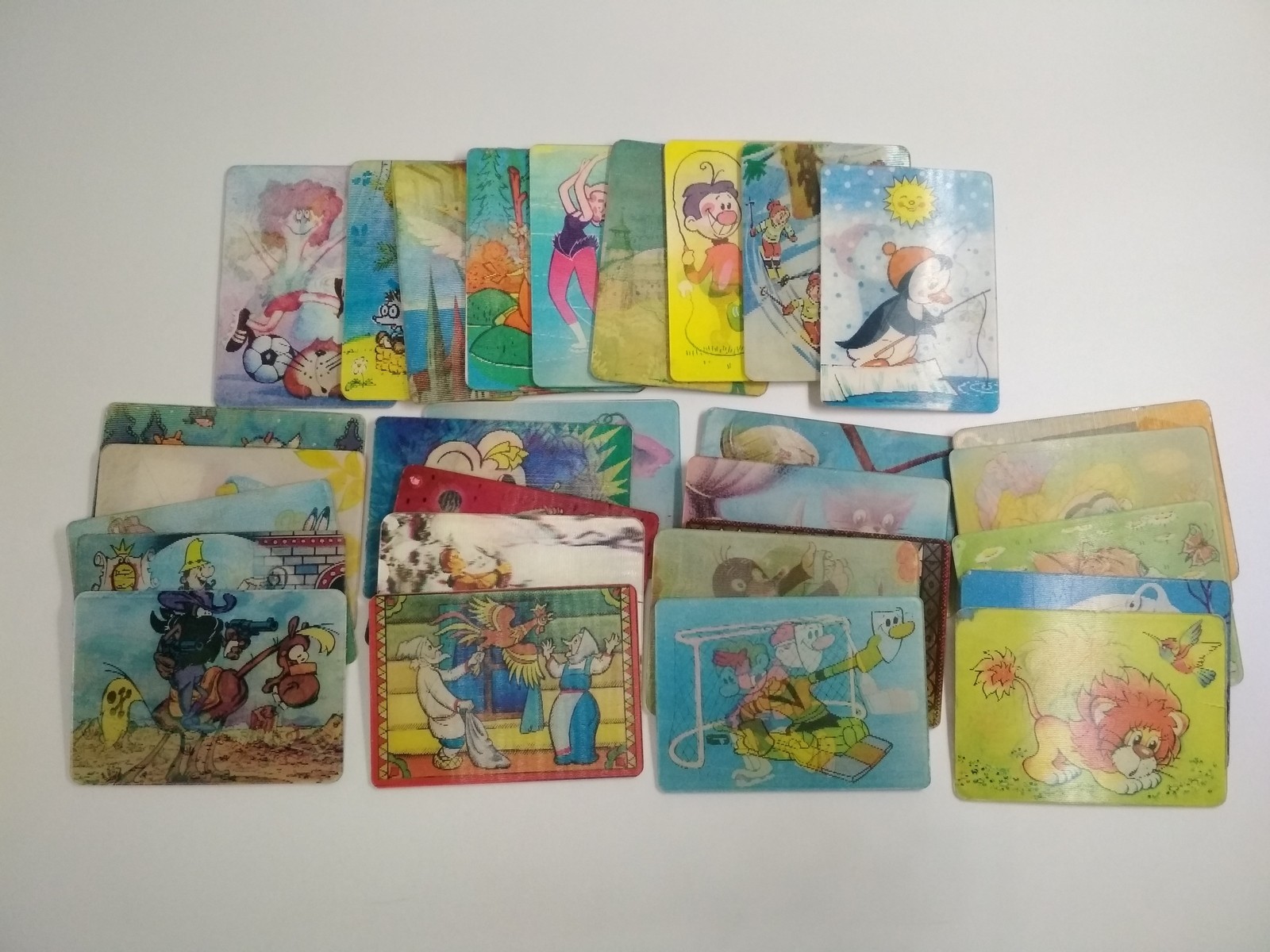 Soviet lenticular pocket calendars, 3D stereo, fairy tales USSR, set of 30, *158