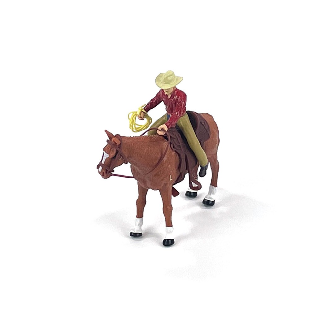 Big Country 1/20 Four Sixes Ranch Cowboy & Quarter Horse 808