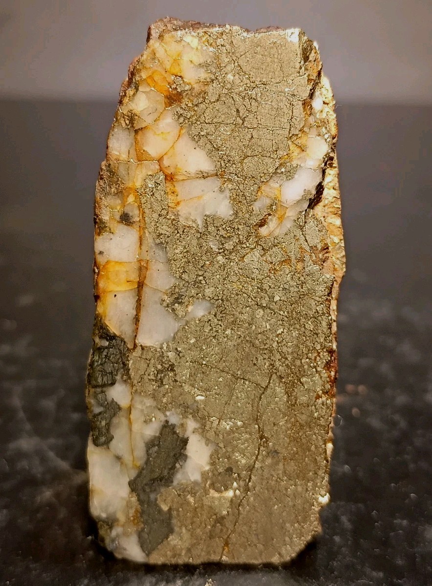 118g Polished Silver, Gold & Tungsten Ore • Koch Shaft MO • Cox Collection