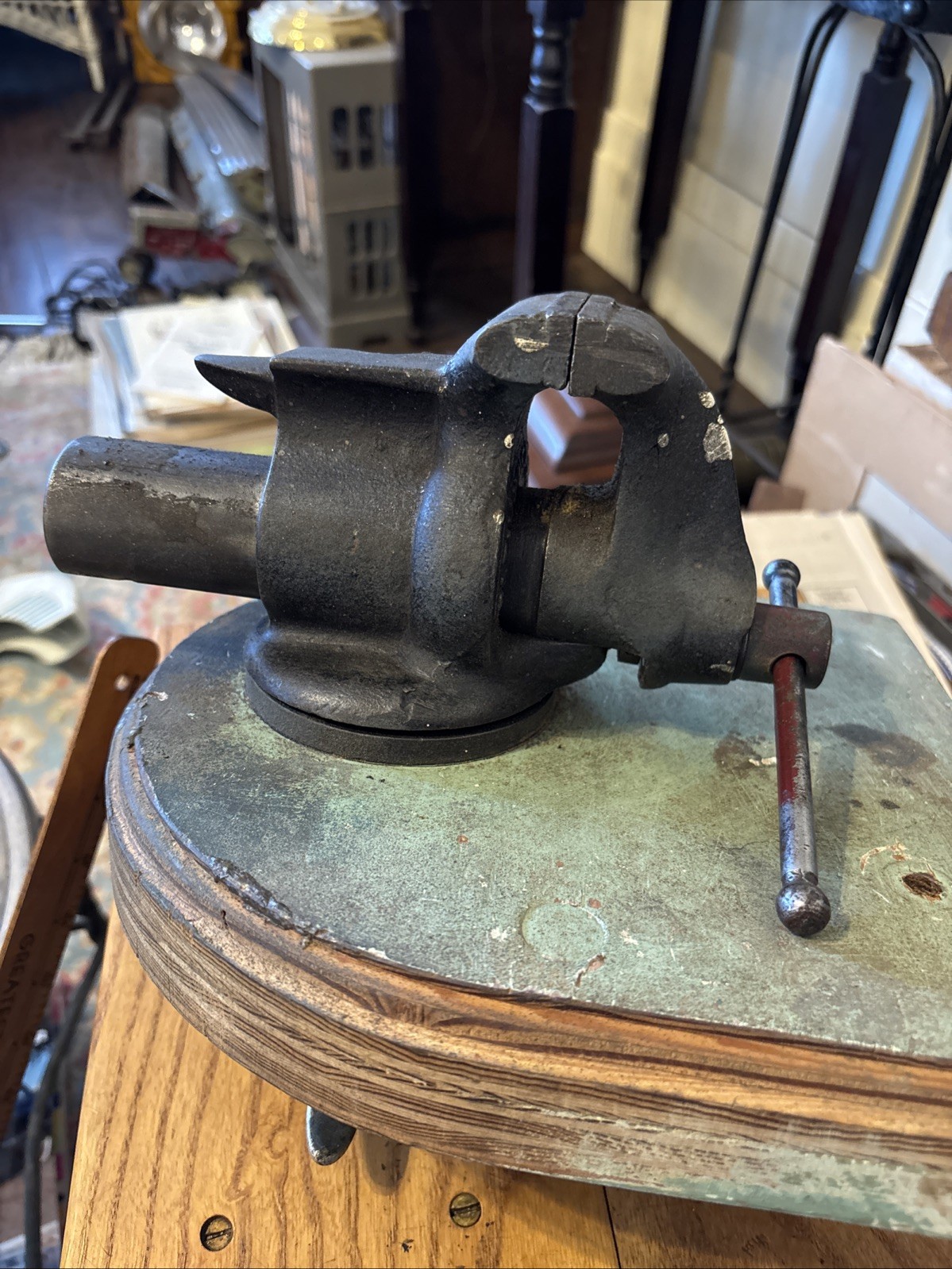 Antique Phoenix Swivel Base Anvil Vise 2 1/2” Jaws Patent 1885