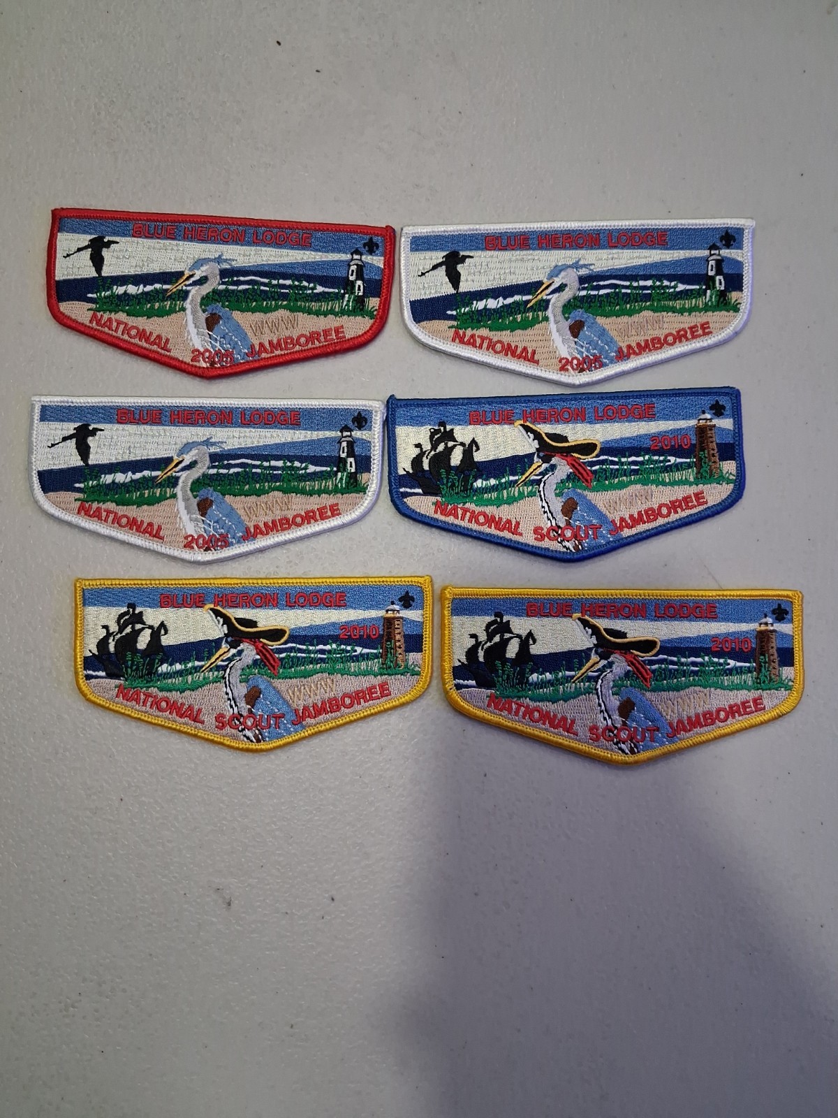 Blue Heron Lodge 349  Jamboree OA Flap Patch Order of the Arrow