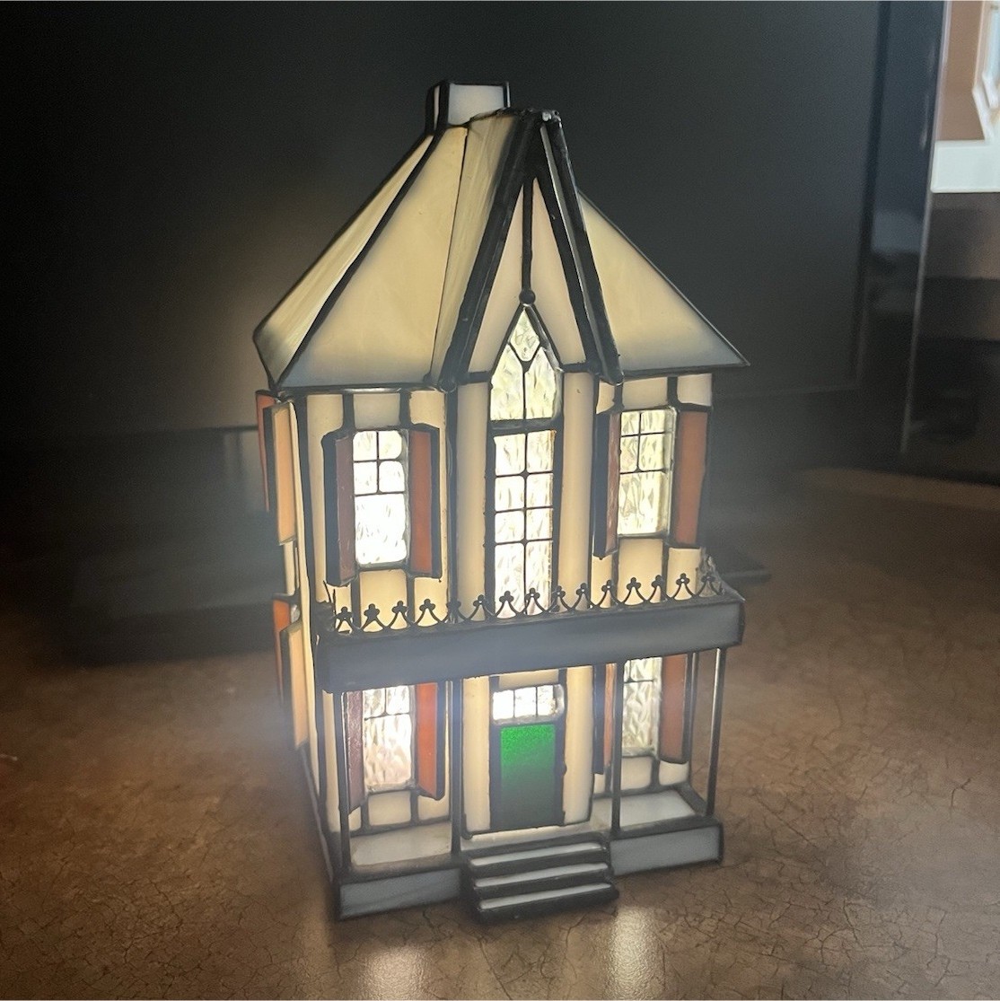 Vintage Forma Vitrum Stained Glass House Doctor\' Domain Bill Job Vitreville CORD