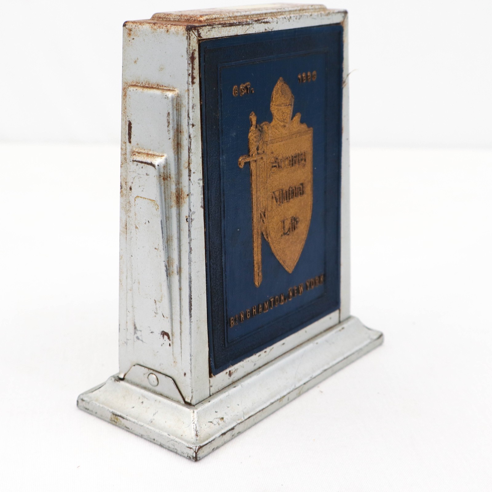 VTG 1930s Zell Art Deco Photo Bank Security Mutual Life Binghamton NY