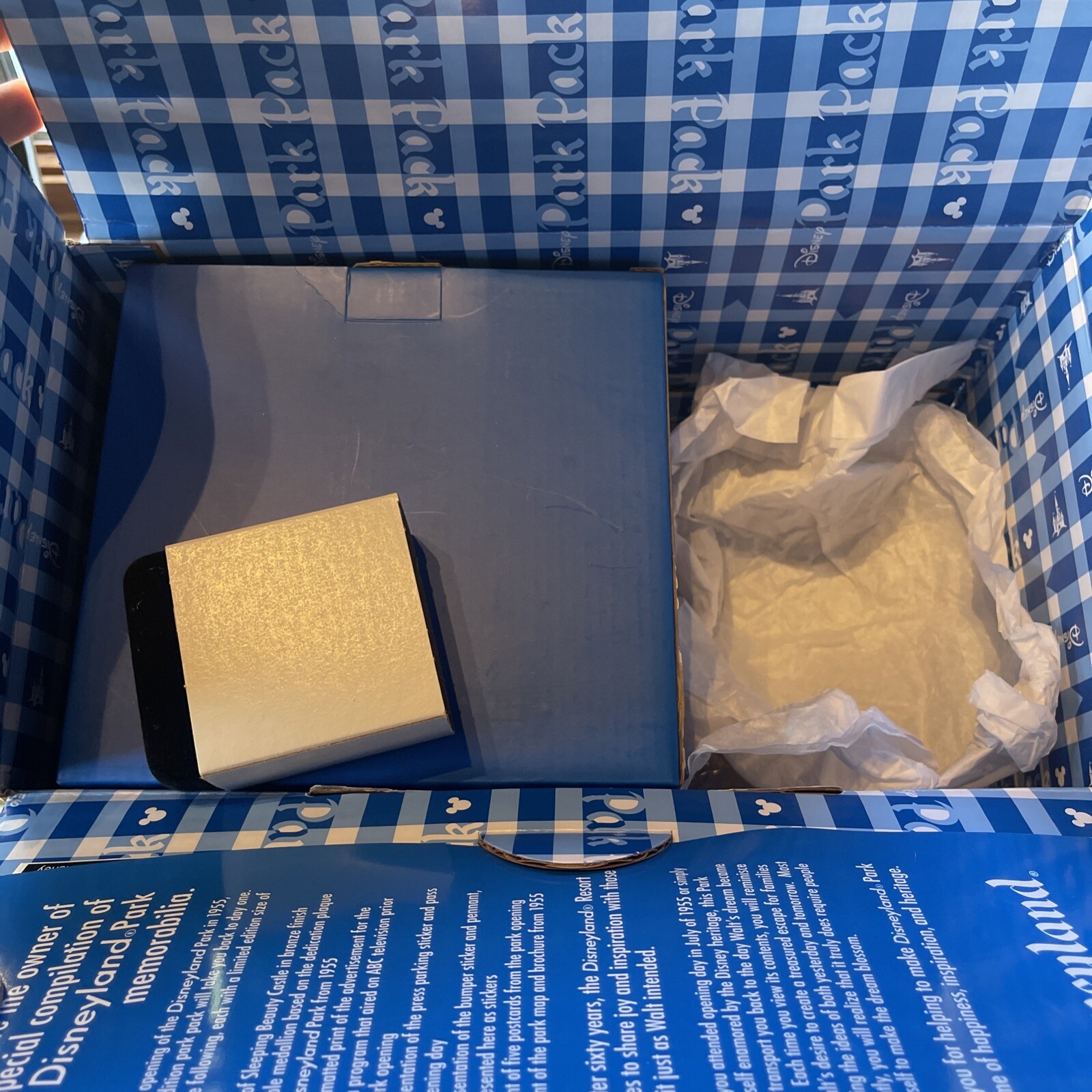 Disneyland Park Pack Limited Edition 1200 Day One Box Castle Replica and Coin