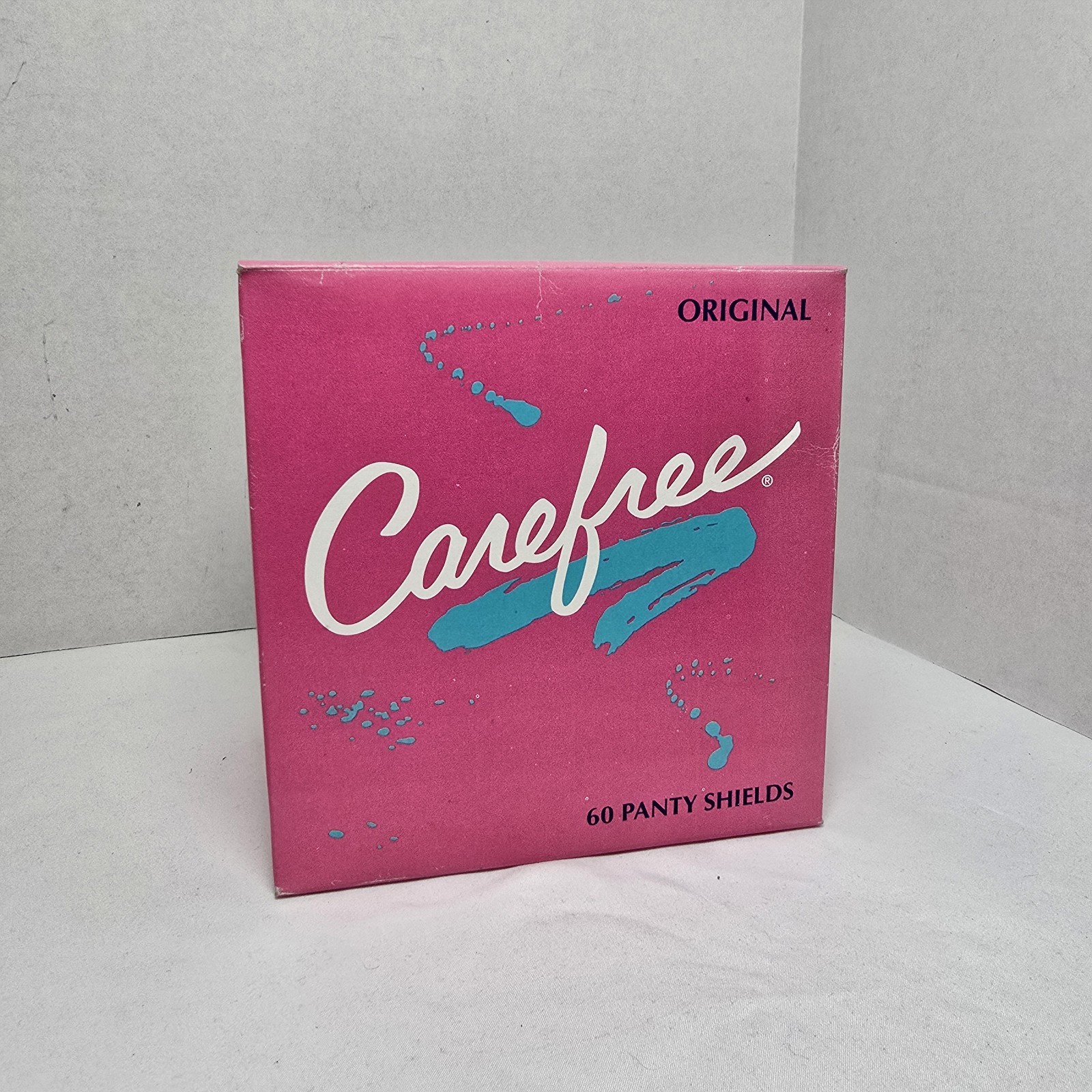 Carefree Vintage Original Panty Shields Liners Box/60 NOS 1992 VTG PROP NOS