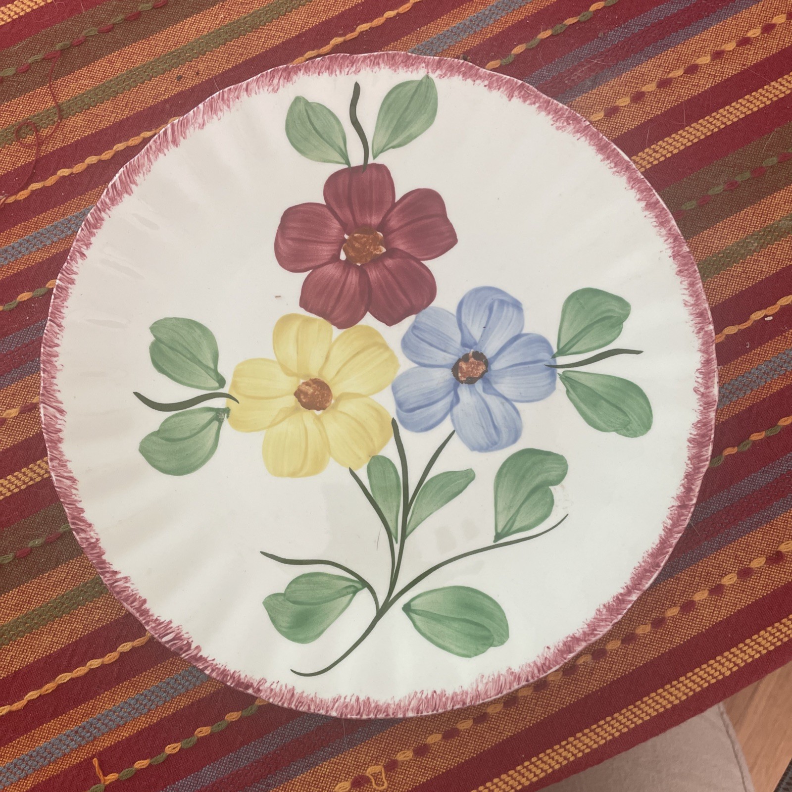 Vintage BLUE RIDGE Southern Potteries, Allegheny Pattern (1) 8 1/2” Salad Plate