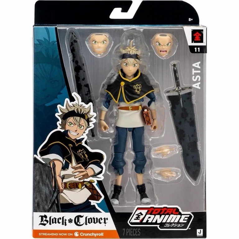 Jazwares Total Anime Black Clover Asta 5.5” Inch Action Figure #11 New