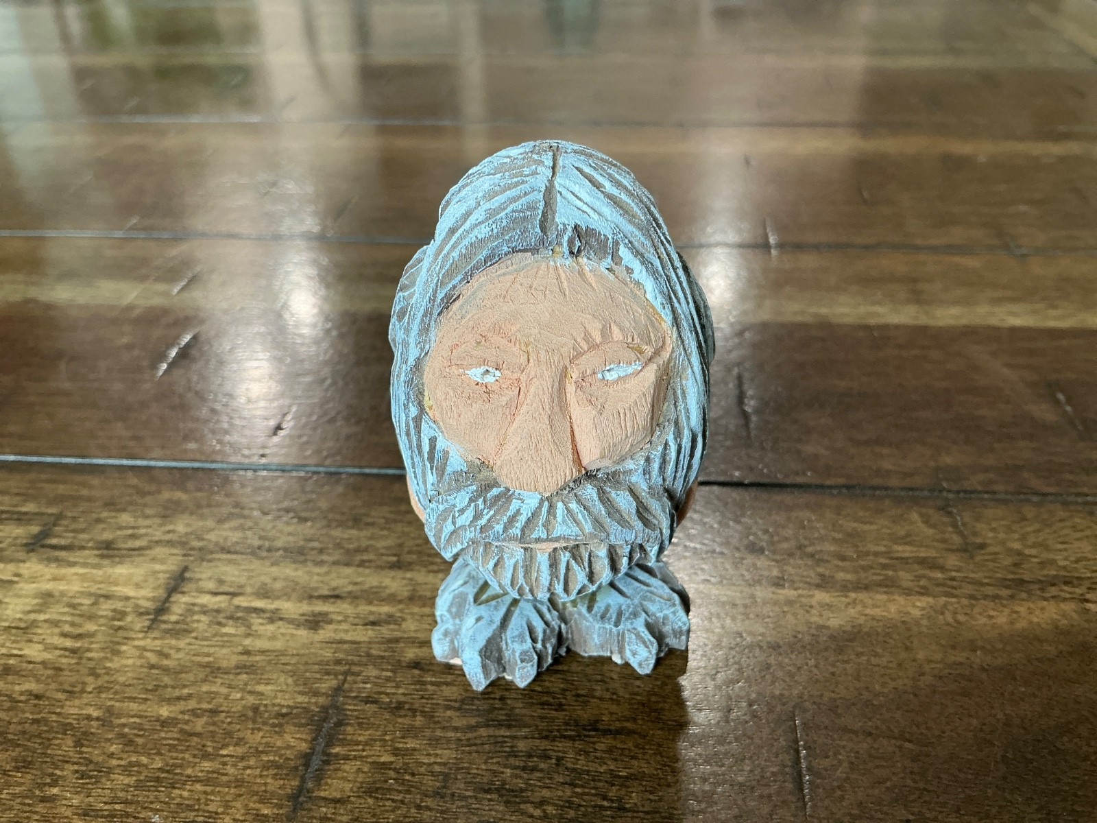 Funny Vintage 1994 Silver Dollar City Chet Mainland Signed Mooning Wood Carving