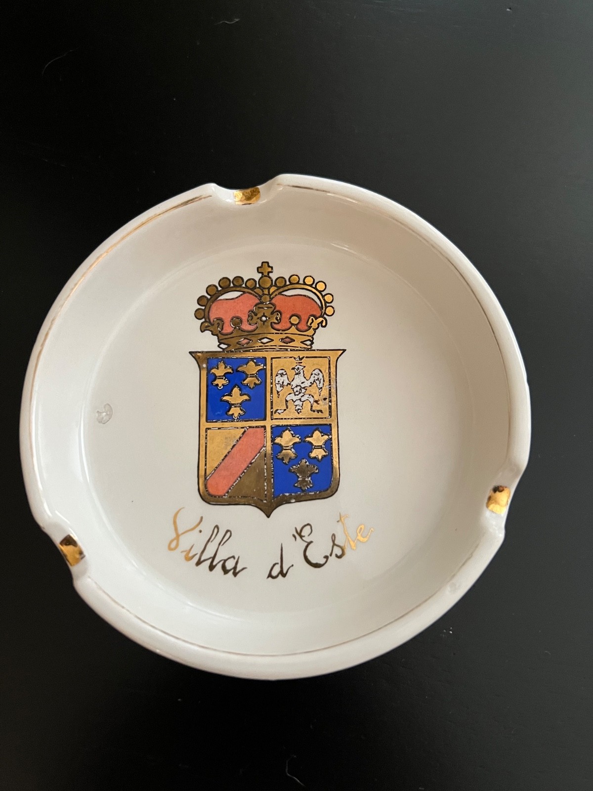 Vintage RARE Villa d' Este Hotel Ashtray Lake Como Italy 5 Star Richard Ginori