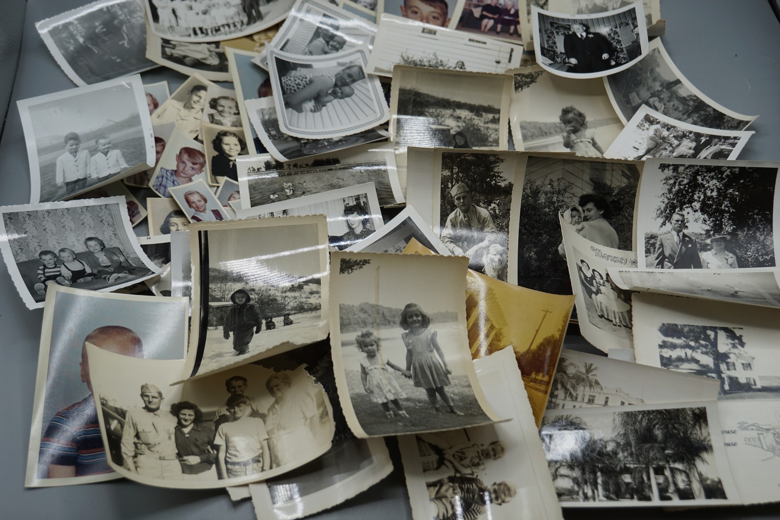 Vintage Family Photo Lot 64 Snapshots & Portraits Oneonta New York Area B&W +
