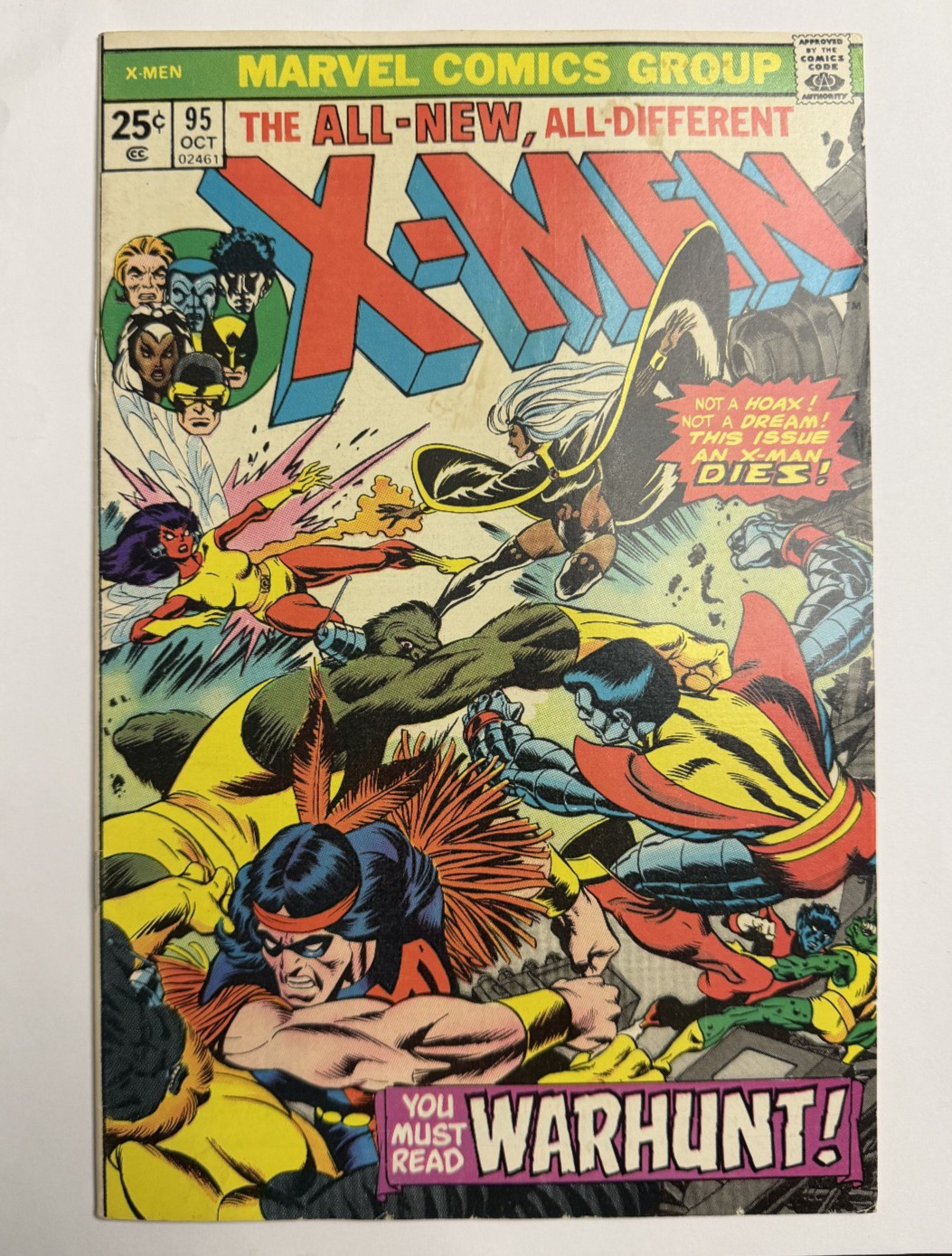 X-Men #95 from 1975 - Death of Thunderbird X-Men #95 from 1975 - Death of Thunderbird