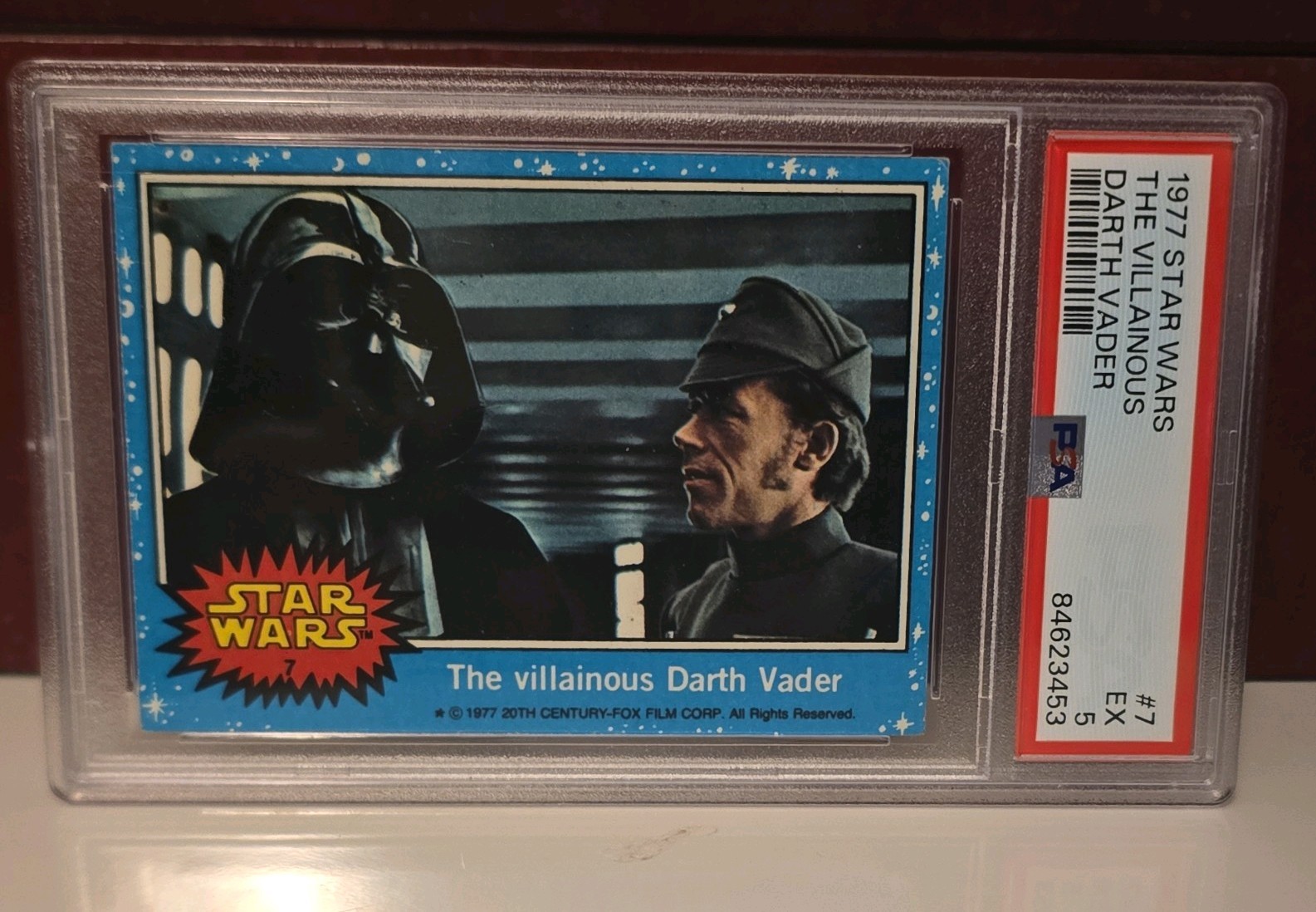 1977 Star Wars The Villainous Darth Vader #7 PSA 6