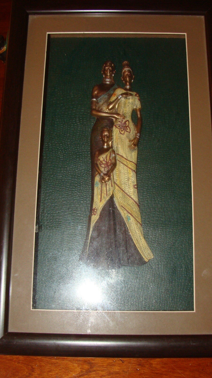 BLACK AFRICAN AMERICAN LADIES and ONE CHILD~A Gorgeous Frame And Picture~16”x10”