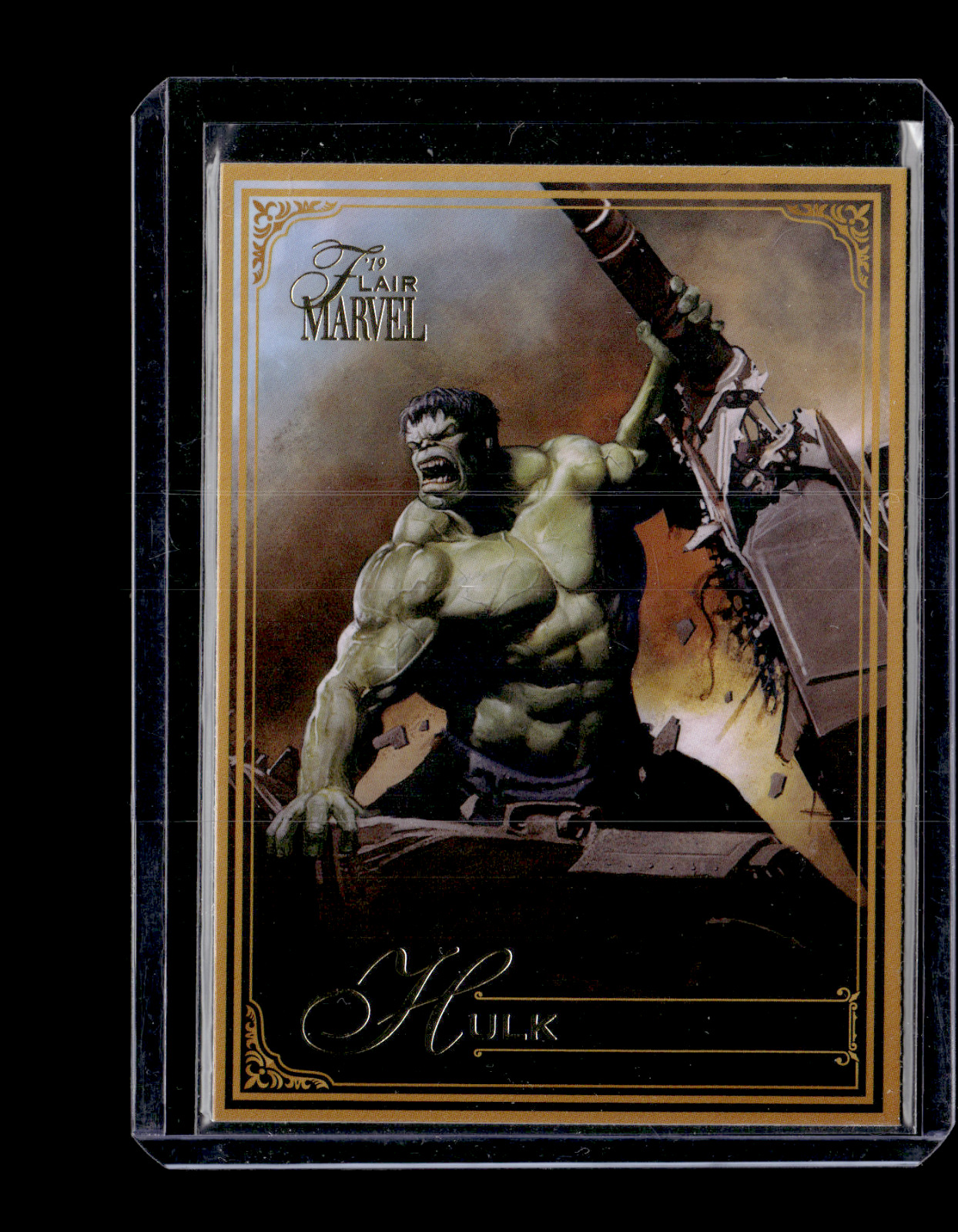 2019 Flair Marvel - Gold #33 Hulk