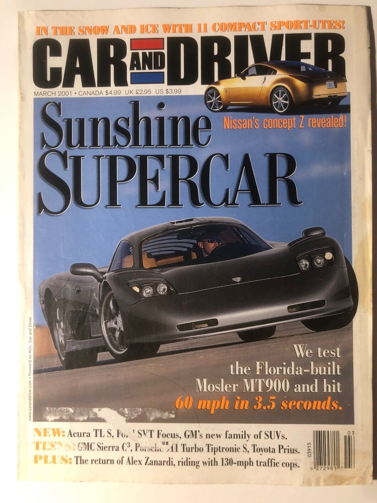 Car And Driver Magazine March 2001 Volume 46 No 9